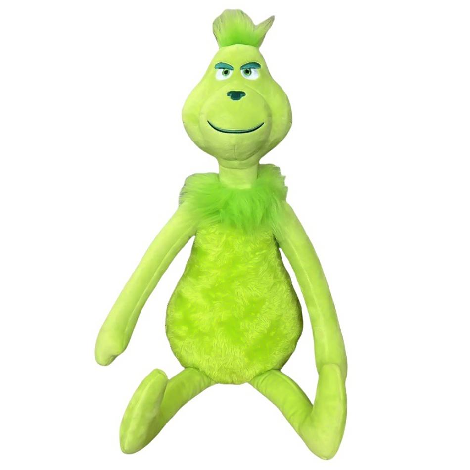 Green Shaggy Anime Figures Christmas Decoration Green Haired Monster Figurine Adorable Plush Doll Kid Birthday Toy Gifts