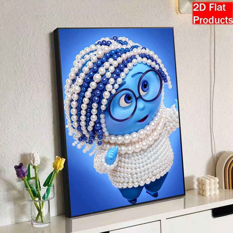 Disney DIY Pearl Painting Inside Out Worry Decorative Painting Creative Ornaments Friends Gifts Desktop Displays