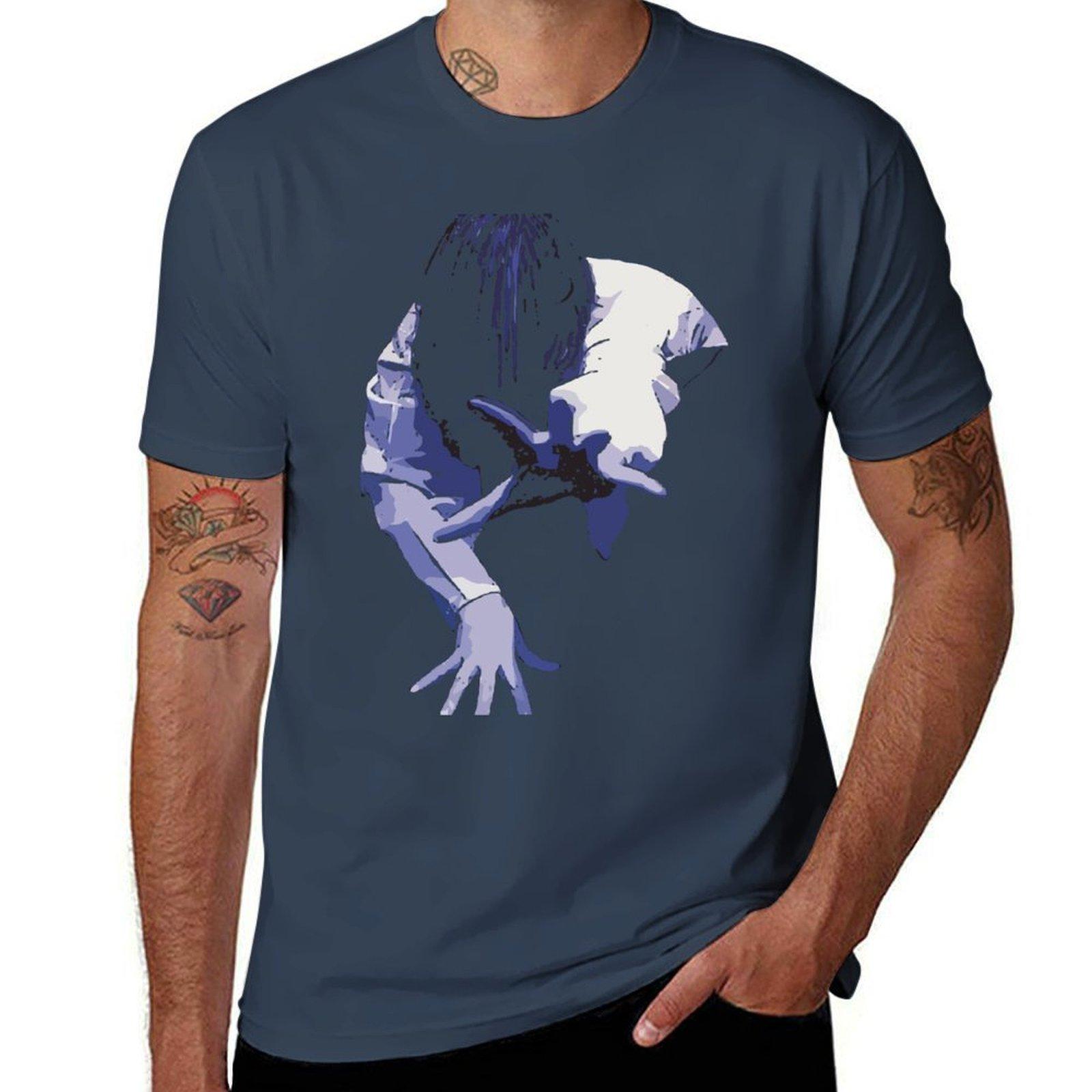 Футболка Садако мужские футболки графическая футболка персонализированные футболки для мужчин упаковка белая футболка S