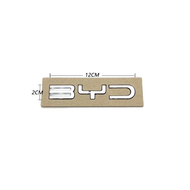 3D ABS Chromowany Czarny Logo BYD Litery Emblemat Naklejka Odznaka Bagażnika Samochodu Dla BYD SEAL QIN HAN SONG Plus ATTO3 SEAL U Akcesoria