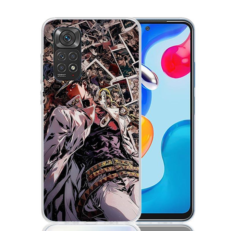 JoJo's Bizarre Adventure Kujo Jotaro Phone Case For Xiaomi Redmi Note 15 14 13 12S 12 Pro Plus 11S 11E 11 11T 10S 10 Art Soft Pa
