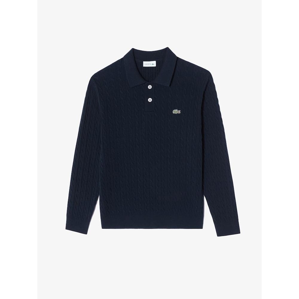 

LacoSte Men S Cable Sweater Polo Ah480e 54n 166 q2nAh480e 54n166 004