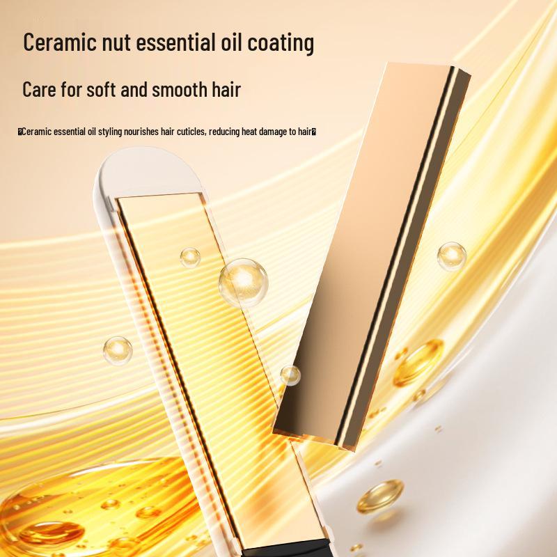 2-in-1 Hair Styling Tool: Long-lasting Straightener & Curling Iron, Gentle on Hair
