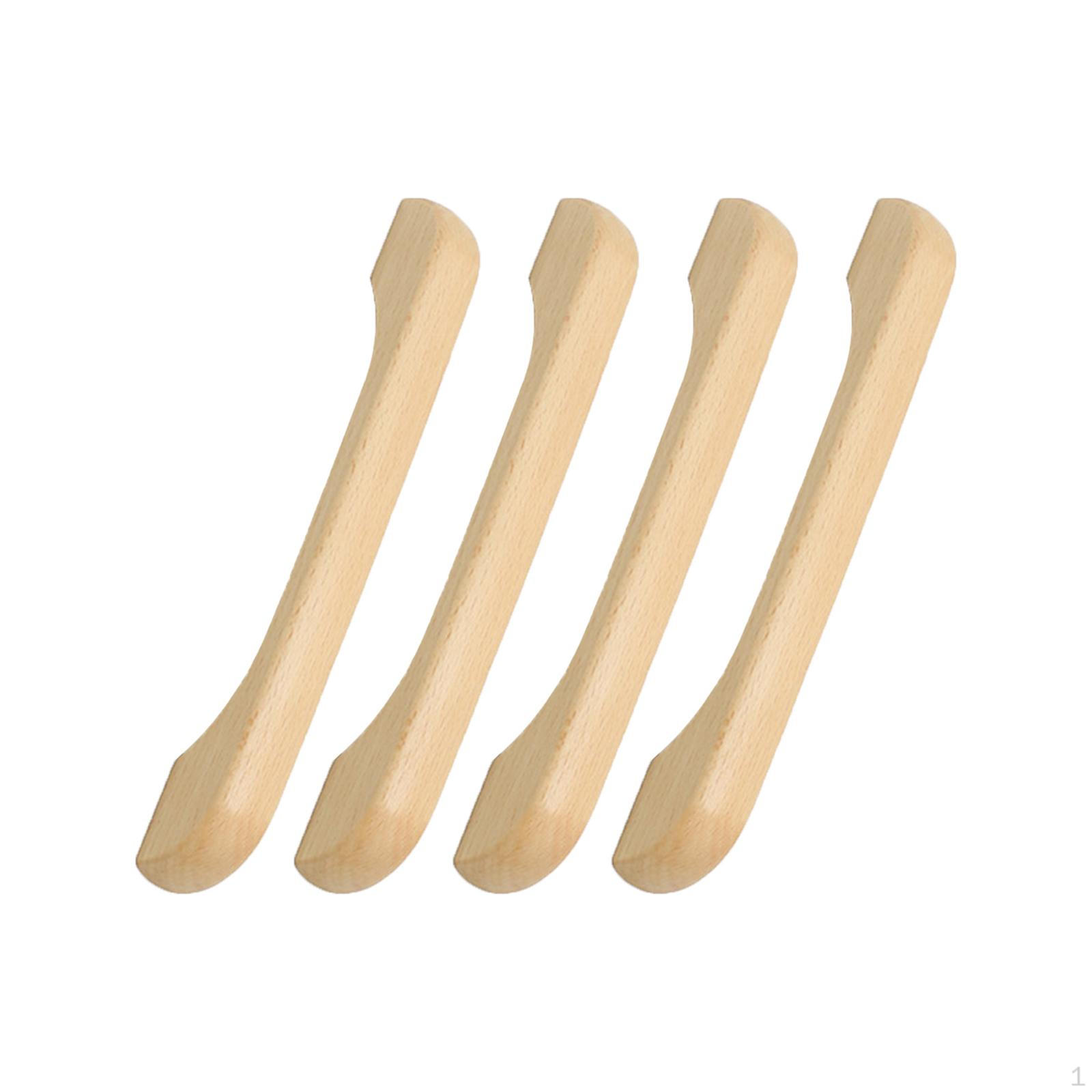 

Drawer Handles, Dresser Kitchen Wooden Knobs, Cabinet Decorative Handles for 4Pcs Arch Bridge