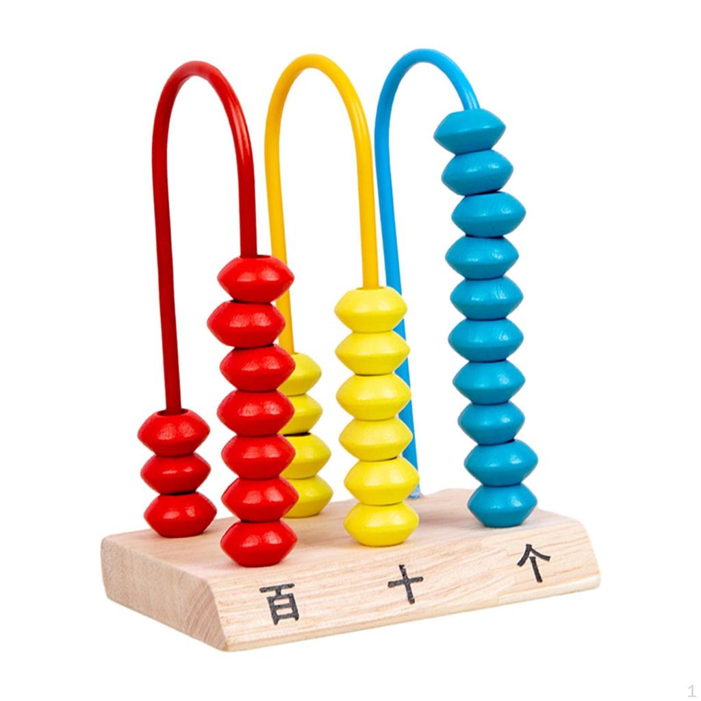 Abacus Toy Math Counting Bead Hand Eye Coordination Counters Toys Wooden for