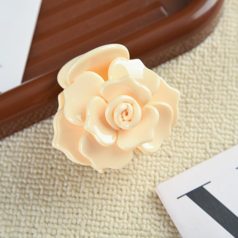 Dolce Camelia Rosa Acetato Pinza per Capelli Serie Floreale Pinze per Capelli Pinze per Capelli Trendy INS per Donne Ragazze Accessori per Capelli