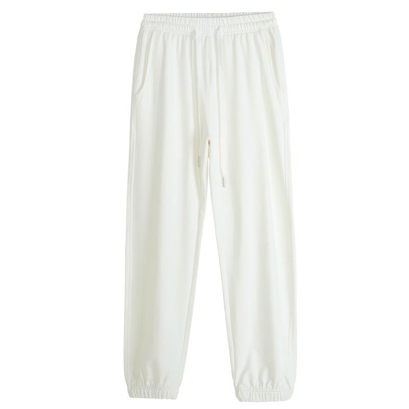 Women's Casual Summer Cotton Harem Sweatpants - Loose Fit, Cuffed, Sports Style