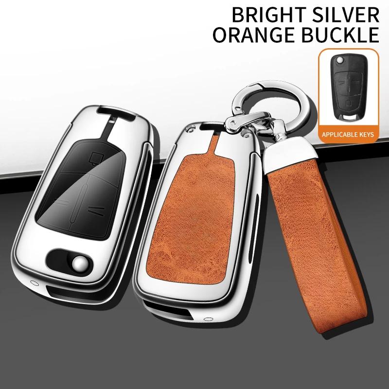 Flip Car Key Fob Case Cover Chain Remote Shell Holder Protector For Chevy Captiva Opel Astra H Adam Corsa Vectra Zafira Insignia