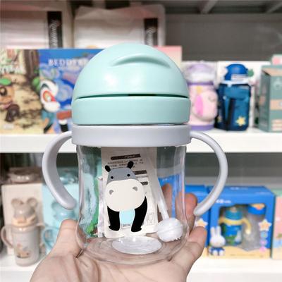 250Ml Baby Feeding Cup With Straw Learn Feeding Drinking Bottle Training Cup