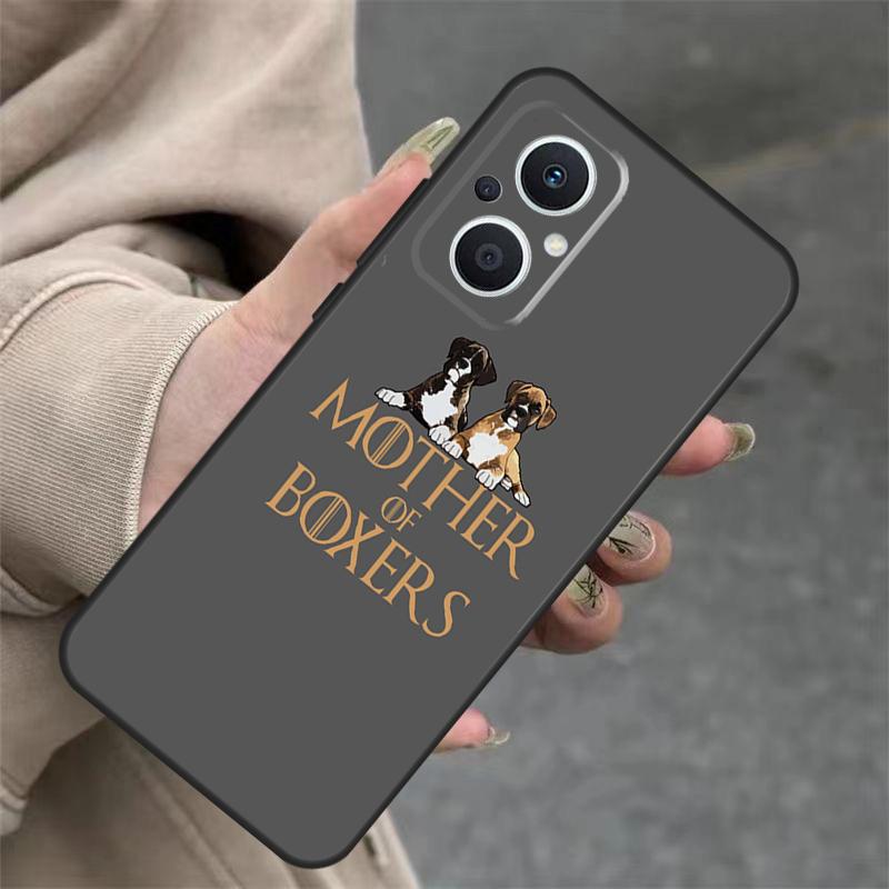 Boxer Dog Case For OPPO Reno 14 10 11 12 13 Pro 11F 12F 13F 14F 7 8 Lite OPPO Find X9 X8 X5 Pro Cover