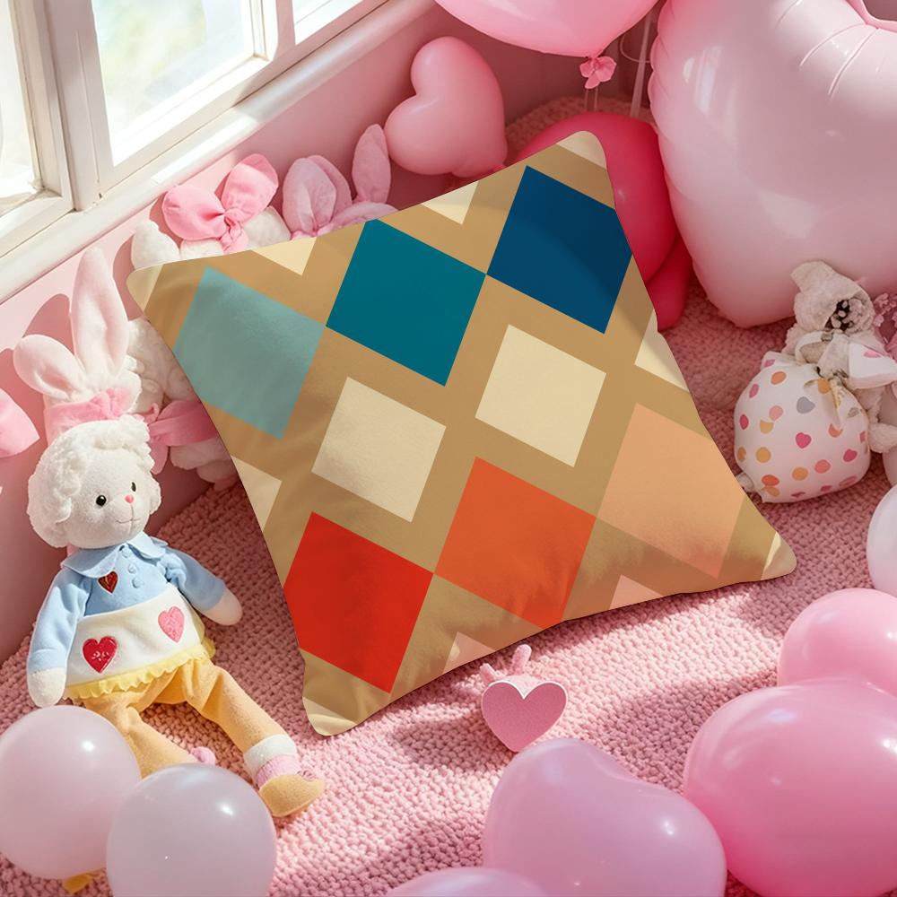 Modern color Mia style geometric pattern Cushion Pattern Printed Pillowcase for Living Room Sofa Cushion Cover & Bedroom Decor