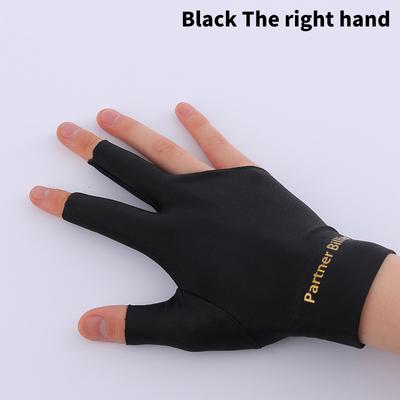Billiard Three-Finger Gloves Anti Skid Snooker Billiard Cue Glove Left Right Hand Unisex Gloves