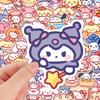 100Pcs/Bag Cute Cartoon Sanrio Stickers My Melody Kuromi Handbag Decoration Stickers Cinnamoroll Children'S Gift Sticker