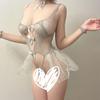 YEVIE Sexy See-Through Quick-Release Mesh Lingerie Princess Dress