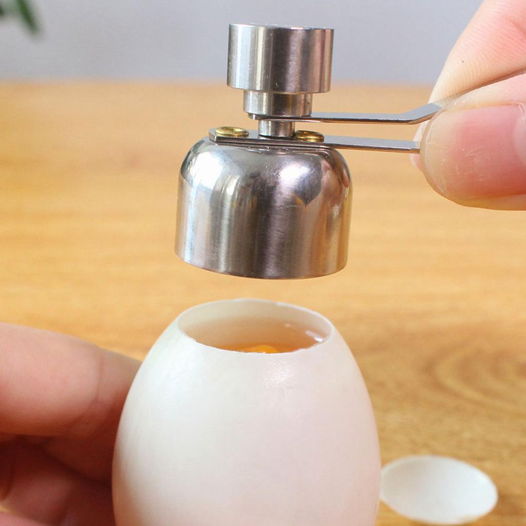 Effective Stainless Steel Eggshell Cutter Remover Opener Cracker Breaker Kitchen Helper L
