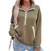 Women's Fashionable Long-sleeved Casual Zipper Jacket Hoodie Top