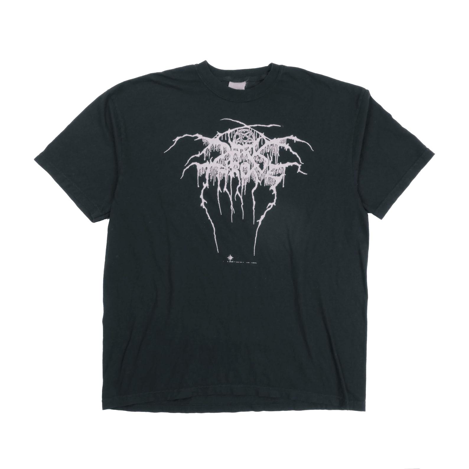 Darkthrone Total Death Tee Norwegian Black Metal Doom Thrash Gothic Soulside Journey Band Shirt 100% Heavyweight Cotton - XL L