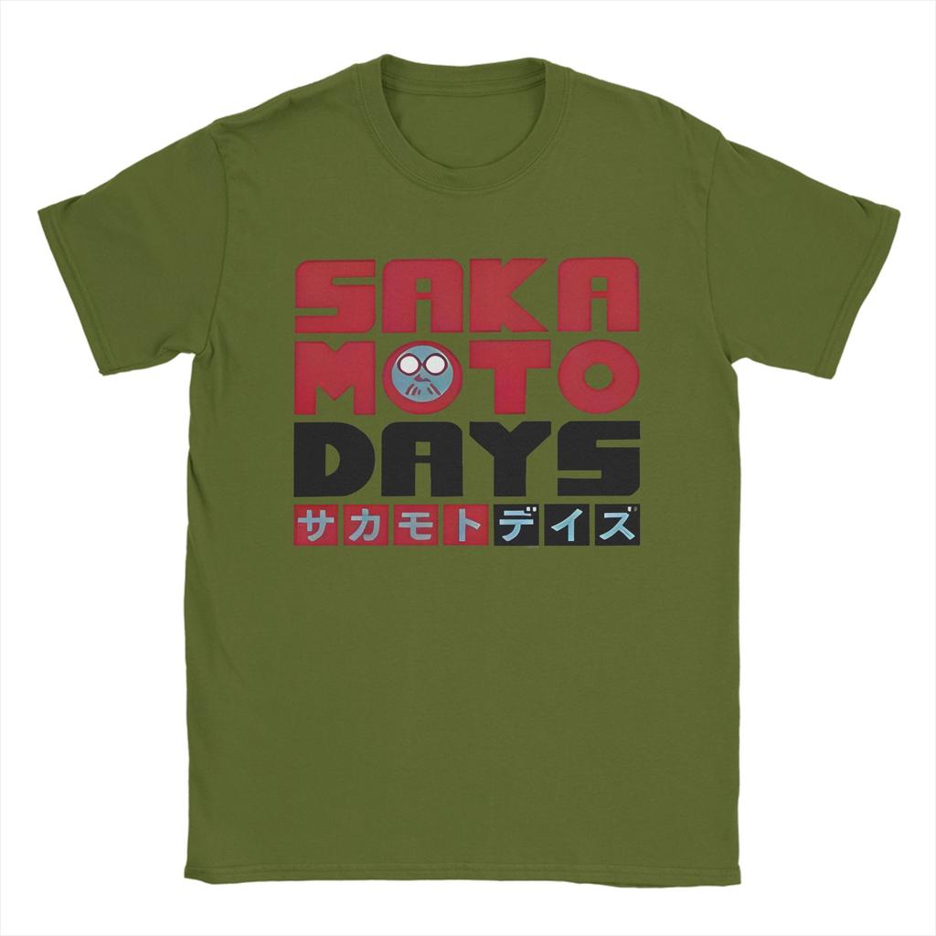 Sakamotos Days T-Shirt Unisex Unisex Neuheit Baumwolle T-Shirts Rundhals Kurzarm T-Shirt Große Größen Kleidung