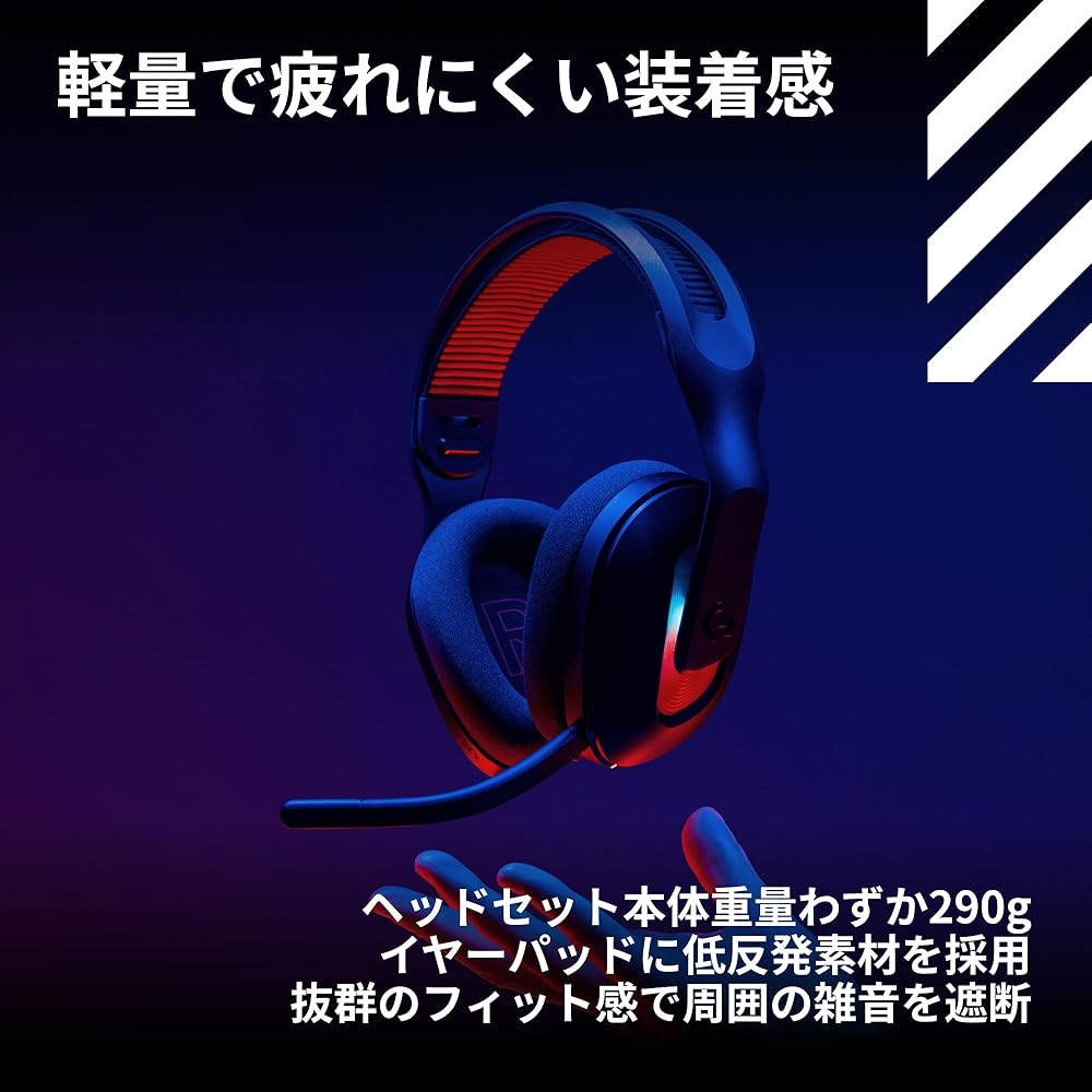Logicool G ASTRO A20X-BK Lightweight Gaming Headset with Built-in Microphone, Bluetooth, Wired Compatibility