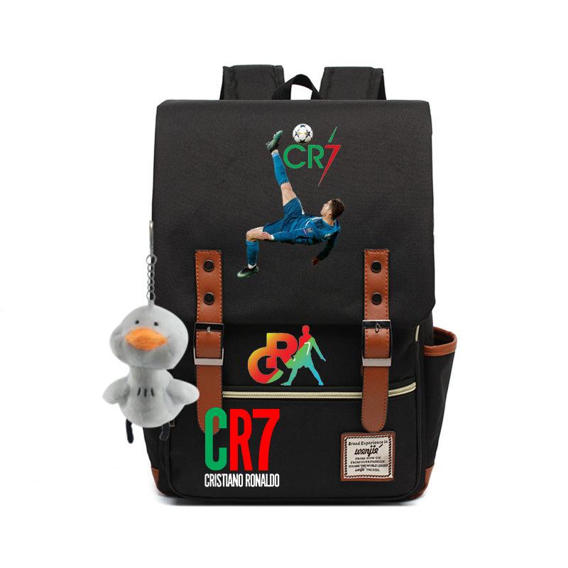 Modischer Anime CR7 Teenager Schüler Schultasche Herren und Damen Freizeit Rucksack