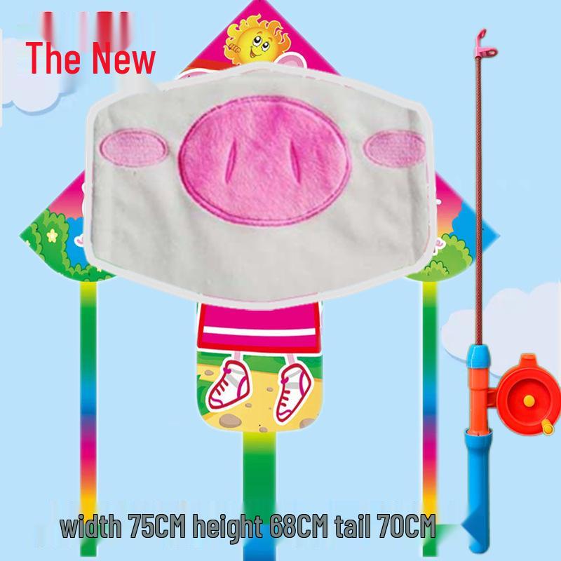 Weifang Traditional Handmade Fishing Rod Kite: Easy-to-Fly Outdoor Parent-Child Fun Kite for Adults & Children