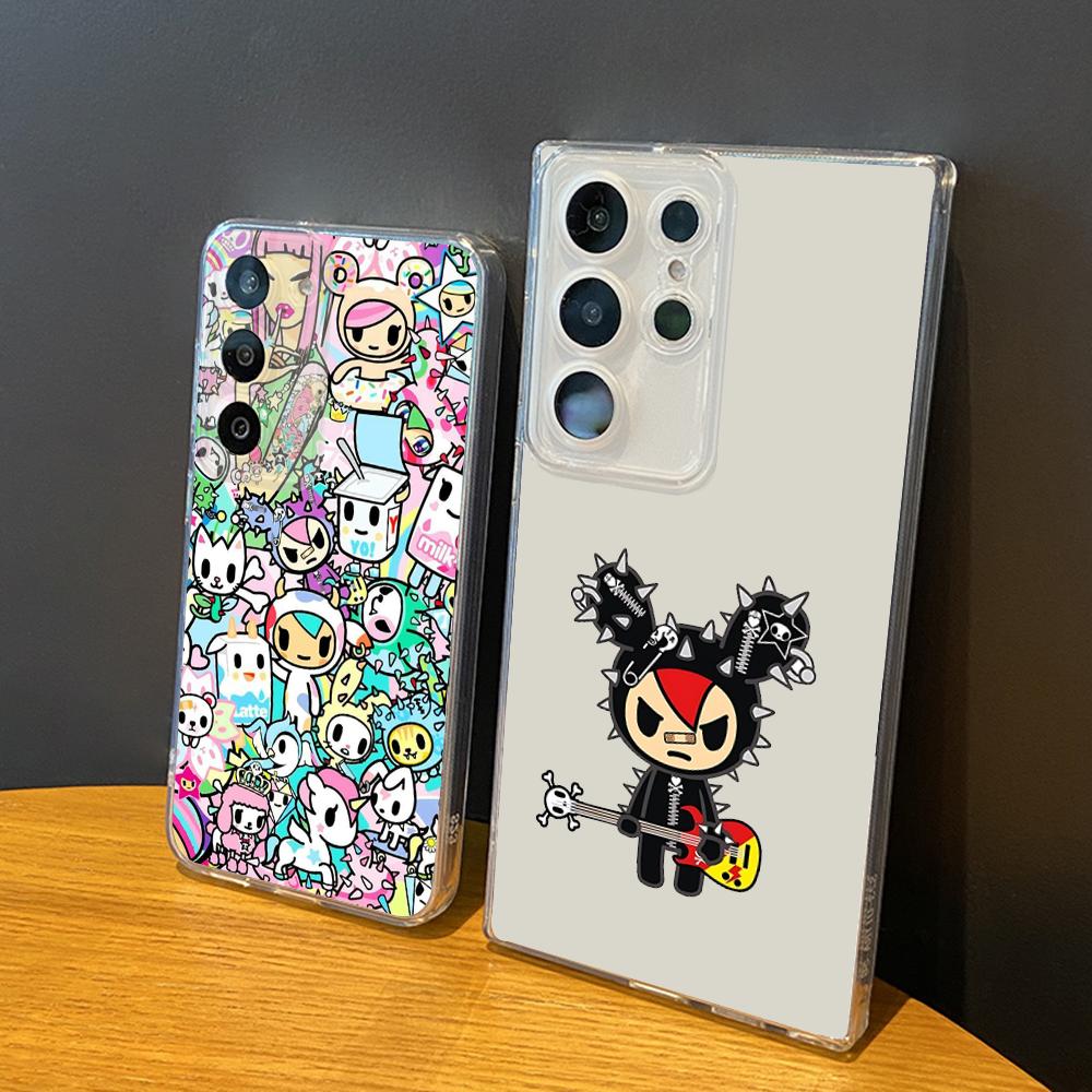 T-Tokidokis Unicorno stellina Phone Case Silicone For Samsung S30,23,21,22,20 FE lite,S10,9,PIus Note20ultra Soft Transparent