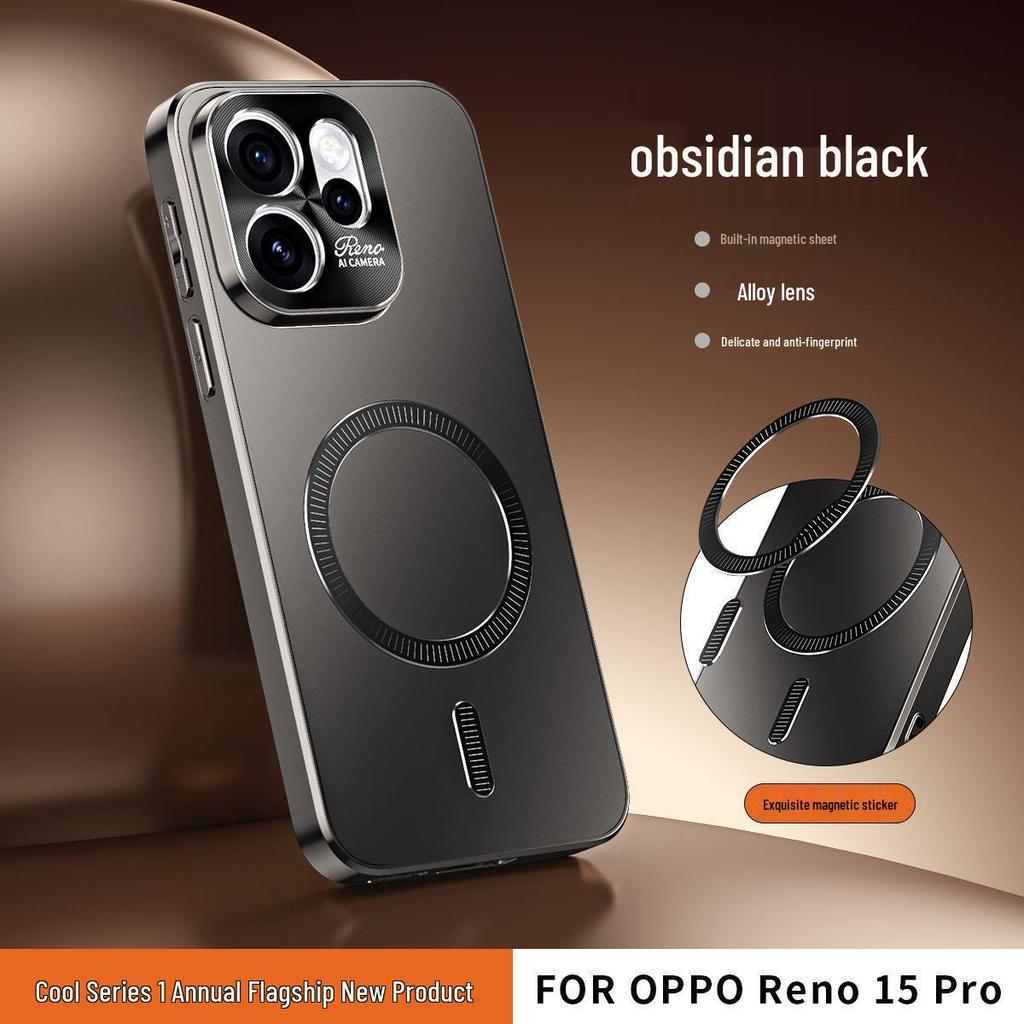 OPPOReno15Pro Anti-fall Case with Lens Protector & Magnetic Ring for Men & Women