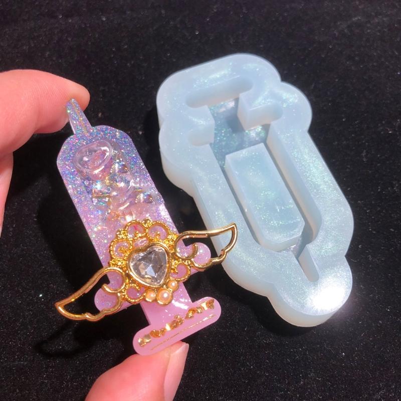 Crosses/Cup/Tent Silicone Mold Quicksand Casting Molds Epoxy Resin Shaker Mold for DIY Pendant Jewelry Decoration Making