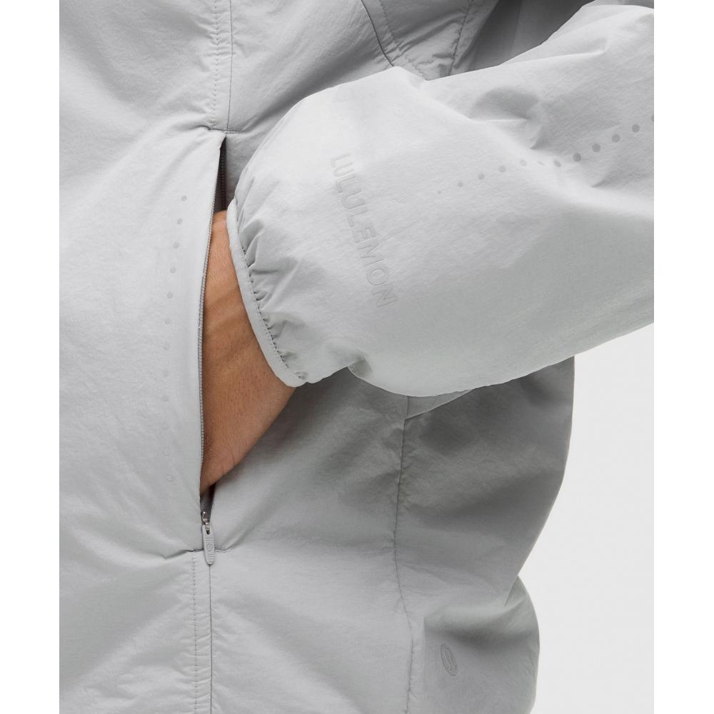 Lululemon Insulated Back Vent Running Jacket Silver Drop
