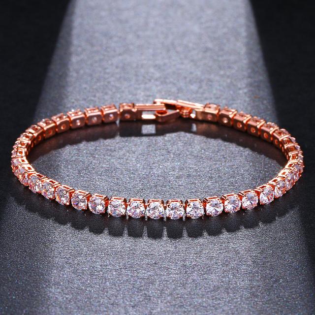 2025 New Fashion Green Crystal Friendship Bracelets Bangles for Women Silver Color Round Zircon Charm Bracelet Braclet Gifts