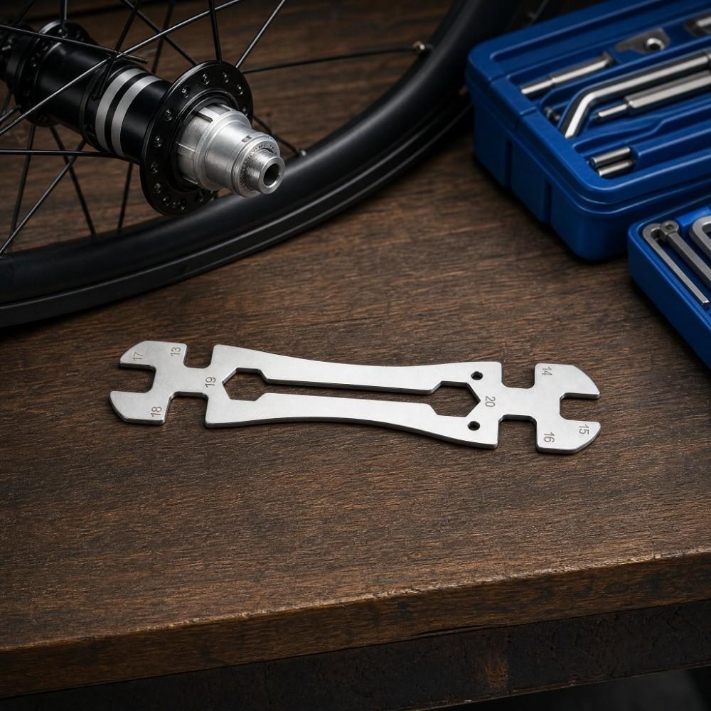 Multi-Functional Hub Cone Wrench Chrome Vanadium Steel Open-End Wrench  Home Repair
