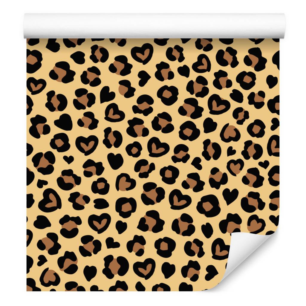 Animal Skin Wallpaper Gold, Ochre, Cream and Rust 50x1000