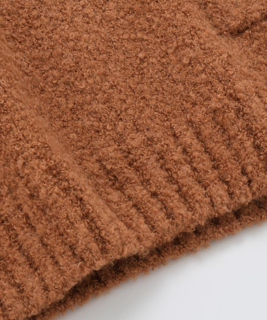 FRIZMWORKS Alpaca Boucle Knit _ Orange
