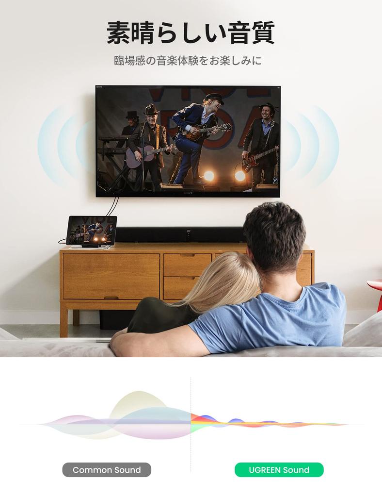 Ugreen To 2RCA Audio Cable Stereo Mini Plug Male To 2RCA Male Highly Durable Construction Compatible with 1M 3.5mm 3.5mm Smartphones, Computers, TVs,