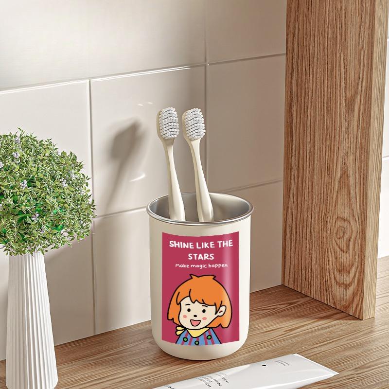 304 Stainless Steel Water Cup, Tooth Cup, Mouthwash Cup, Multi-purpose Cup, Magnetic Toothbrush Cup, Washbasin Cup Gift