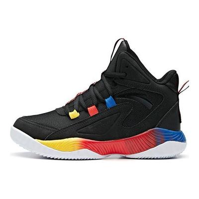 High-Top Basketballschuhe für Jugendliche mit Dämpfung und Strapazierfähigkeit Kinder Sneaker Schwarz Weiß 312011115B-1