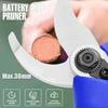 2200mAh Cordless Electric Pruning Shears with 1/2 Lithium-ion Battery 30mm Max Cutting Garden Pruner Branches Cutter EU Plug 88V