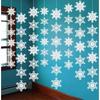 Jollylife 12PCS Snowflake Garland Winter Party Wonderland Birthday Decorations - Christmas Snow Flake Streamers Strings Hanging Decor