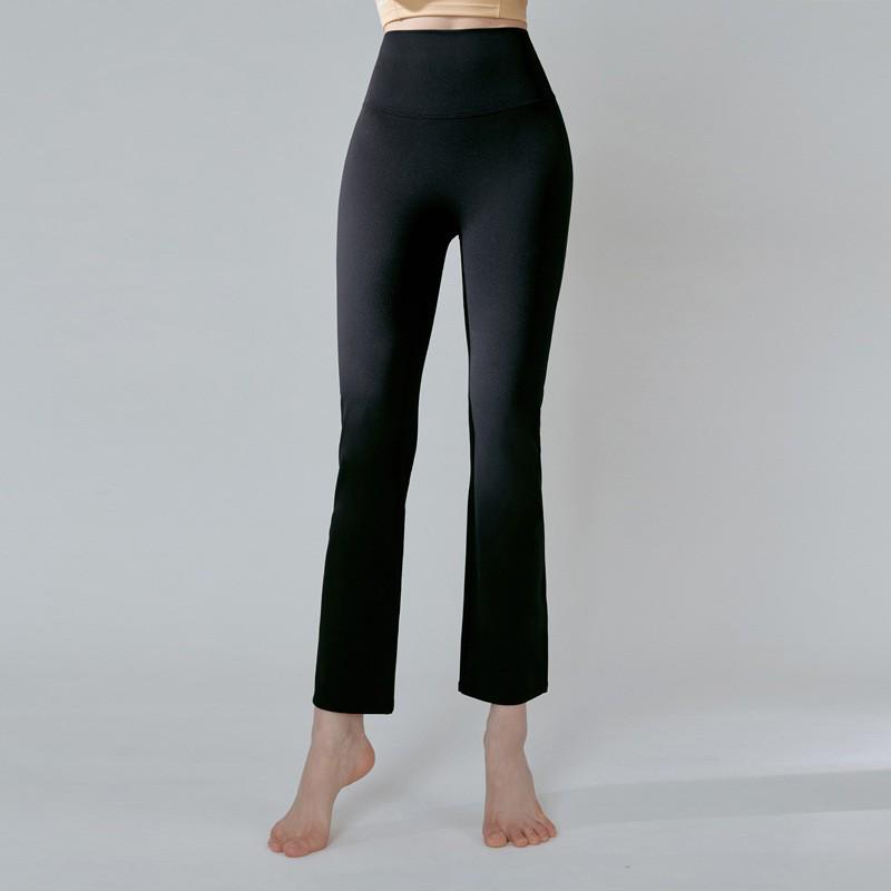 

2024 Брюки для йоги с высокой талией, микроклеш, для миниатюрных женщин - Спортивная одежда для фитнеса, с эффектом подтяжки бедер M