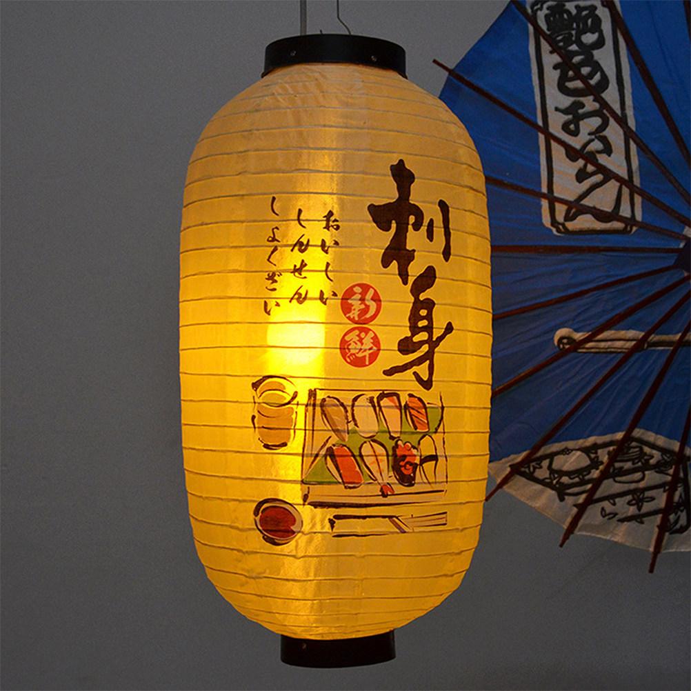 Silk Japanese Lantern Hanging Pendant Classic Colorful Decor for Sushi Shop Japanese Party Restaurant Photo Background Lighting