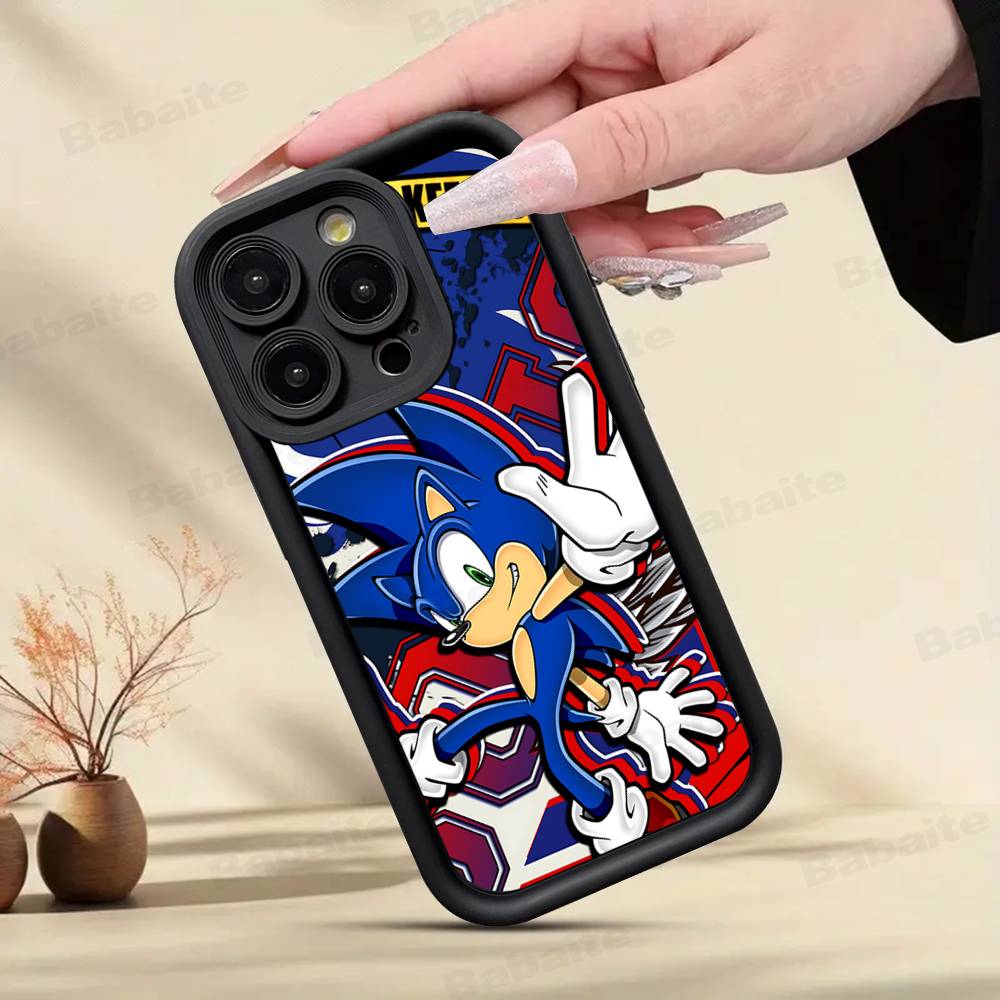 

S-SonicS Anime Phone Case For IPhone 17 16 15 14 13 12 11 Pro Max Anti Drop Soft Cover iPhone 12