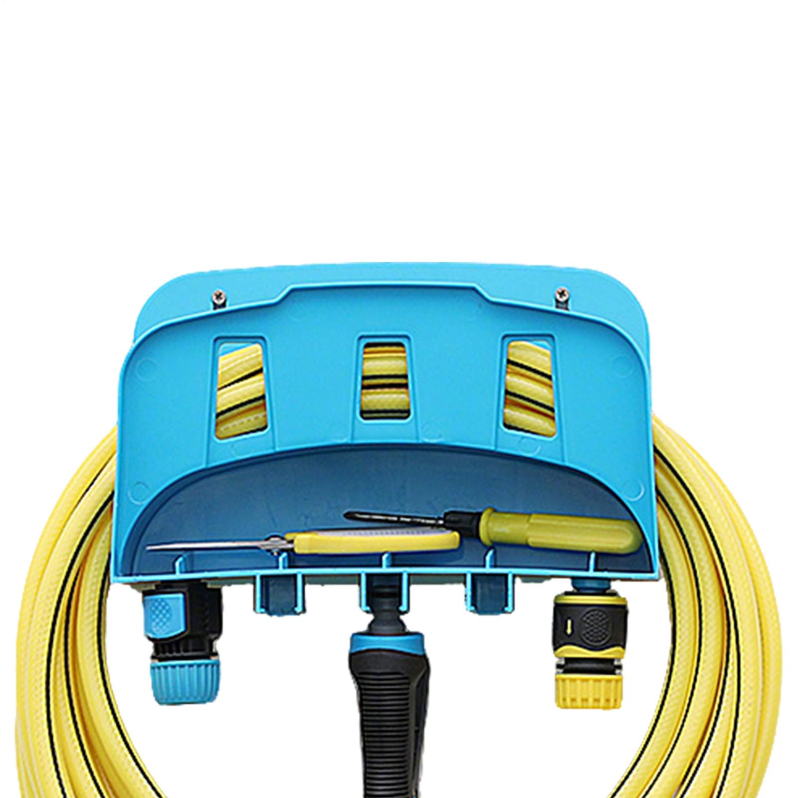 Courtyard Garden Hose Storage Rack Heavy Duty Sturdy Wall Mounted Hook Rack ABS Hose Reel Hook Water Gun Hose Storage China Mainland