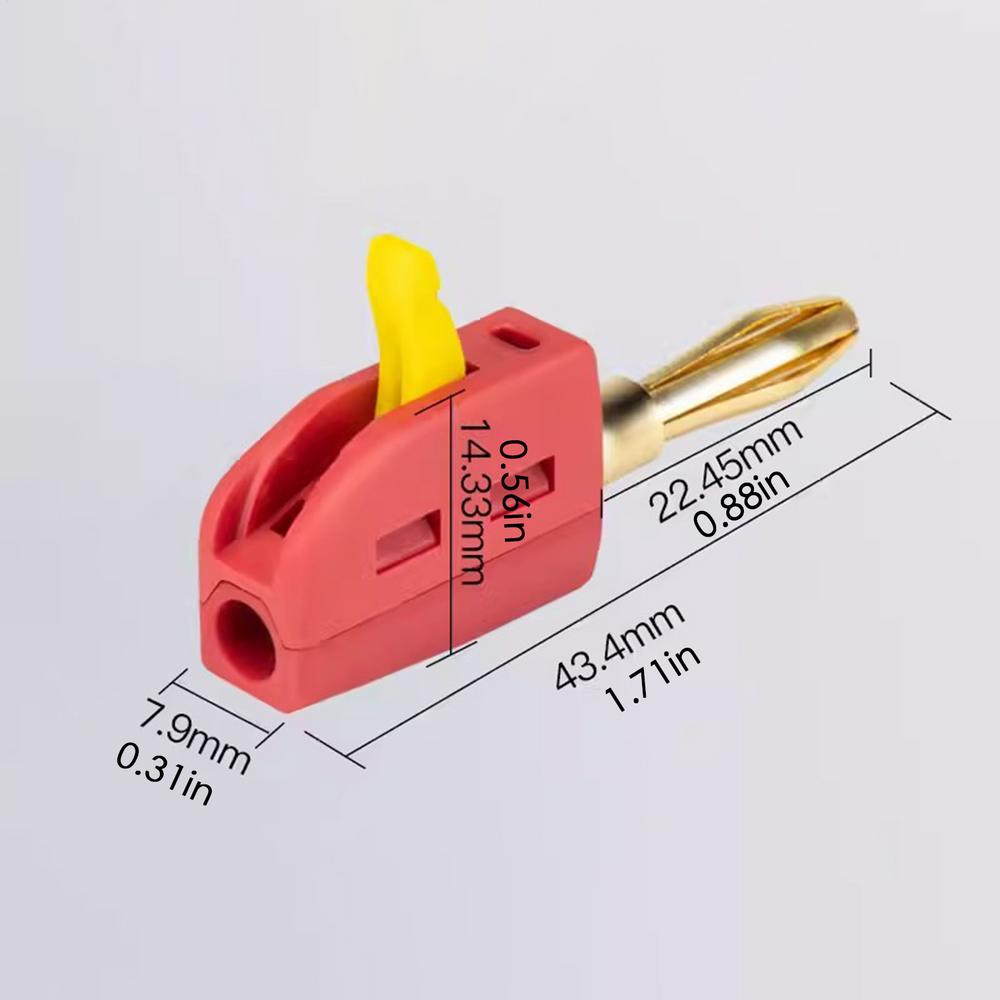 

Быстроразъемное соединение без пайки, сильный ток 32 А, разъем типа «банан», разъем типа «банан», быстроразъемное соединение, музыкальный динамик красный