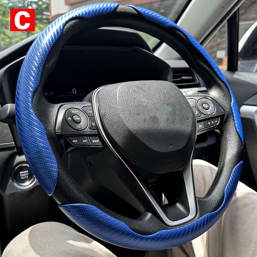 Car Steering Wheel Covers Booster Micro Fiber Leather Auto Interior Decorative Accessories Universal Carbon Fiber Accessories