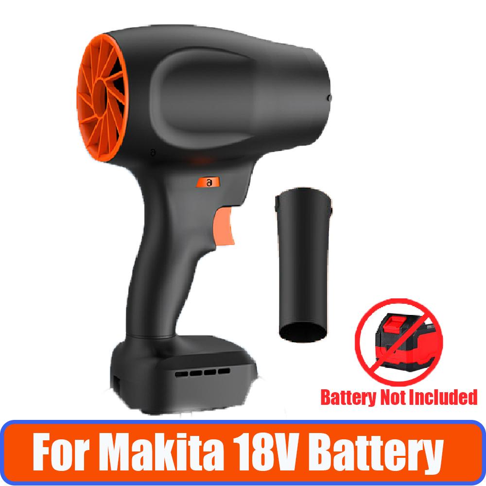 

Для аккумулятора Makita 18V Турбовоздуходувка Щеточная Аккумуляторная Электрическая Воздуходувка Ручная Турбо-реактивная Воздуходувка Пылеудаление 6 скоростей регулируемая