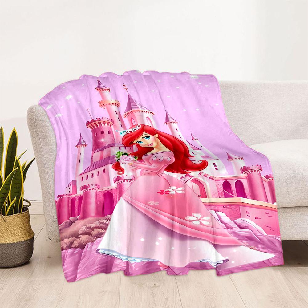 Underwater Mermaid Adventure Flannel Blanket-Soft and Suitable for Sofas,Beds,Offices,Travel,All Seasons,Great Gift for Holidays and Birthdays.