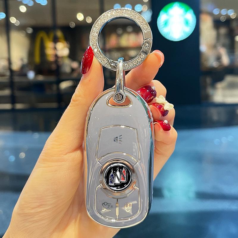 Women's Key Case for Buick Models: Excelle, Regal, Verano, Envision, Enclave, LaCrosse, GL8, Encore.