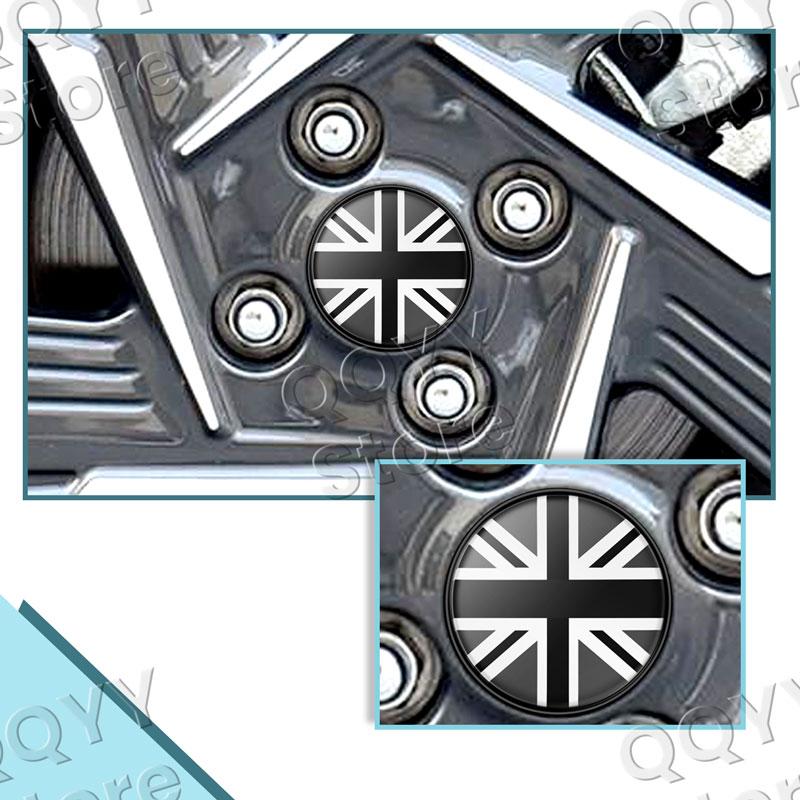 4Pcs 54mm England Flag Emblem Car Wheel Center Cover Hub Cap Stickers For Mini Cooper S R50 R52 R53 R55 R56 R58 R59 R60 R61