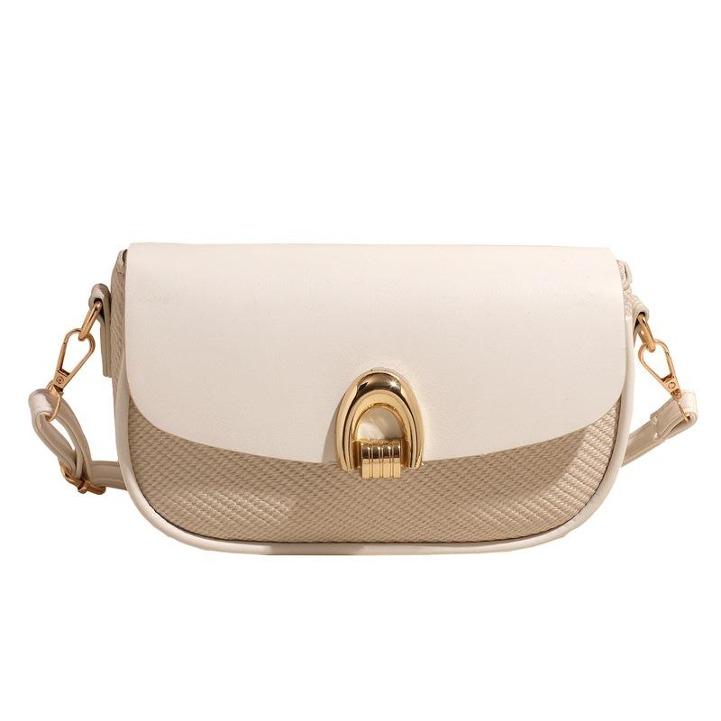 Einfache Textur Nische Frühling und Sommer neue hochwertige horizontale kleine quadratische Tasche vielseitige Mode einzelne Schulter Umhängetasche Damenhandtasche