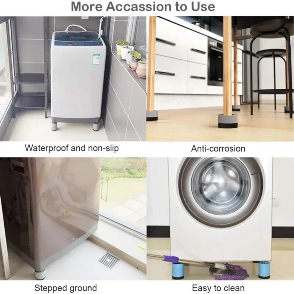 4Pcs Shock-absorbing Washing Machine Foot Pad Furniture Dampers Stand  Washing Machine Refrigerator